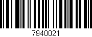 Código de barras (EAN, GTIN, SKU, ISBN): '7940021'