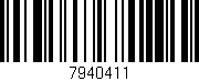 Código de barras (EAN, GTIN, SKU, ISBN): '7940411'
