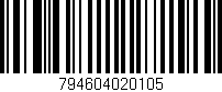 Código de barras (EAN, GTIN, SKU, ISBN): '794604020105'
