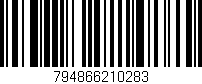 Código de barras (EAN, GTIN, SKU, ISBN): '794866210283'
