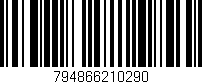 Código de barras (EAN, GTIN, SKU, ISBN): '794866210290'