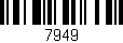 Código de barras (EAN, GTIN, SKU, ISBN): '7949'