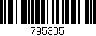 Código de barras (EAN, GTIN, SKU, ISBN): '795305'