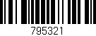 Código de barras (EAN, GTIN, SKU, ISBN): '795321'