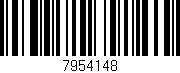 Código de barras (EAN, GTIN, SKU, ISBN): '7954148'