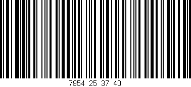 Código de barras (EAN, GTIN, SKU, ISBN): '7954_25_37_40'