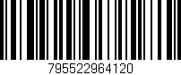 Código de barras (EAN, GTIN, SKU, ISBN): '795522964120'