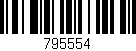 Código de barras (EAN, GTIN, SKU, ISBN): '795554'