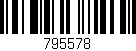 Código de barras (EAN, GTIN, SKU, ISBN): '795578'