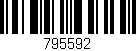 Código de barras (EAN, GTIN, SKU, ISBN): '795592'