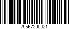 Código de barras (EAN, GTIN, SKU, ISBN): '79567300021'
