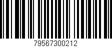 Código de barras (EAN, GTIN, SKU, ISBN): '79567300212'