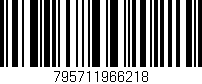 Código de barras (EAN, GTIN, SKU, ISBN): '795711966218'