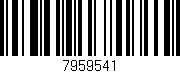 Código de barras (EAN, GTIN, SKU, ISBN): '7959541'