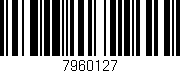 Código de barras (EAN, GTIN, SKU, ISBN): '7960127'