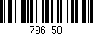 Código de barras (EAN, GTIN, SKU, ISBN): '796158'