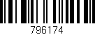 Código de barras (EAN, GTIN, SKU, ISBN): '796174'