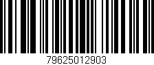 Código de barras (EAN, GTIN, SKU, ISBN): '79625012903'