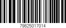 Código de barras (EAN, GTIN, SKU, ISBN): '79625017014'