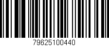 Código de barras (EAN, GTIN, SKU, ISBN): '79625100440'