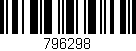 Código de barras (EAN, GTIN, SKU, ISBN): '796298'