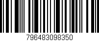 Código de barras (EAN, GTIN, SKU, ISBN): '796483098350'