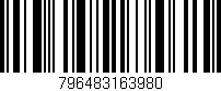 Código de barras (EAN, GTIN, SKU, ISBN): '796483163980'