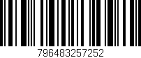 Código de barras (EAN, GTIN, SKU, ISBN): '796483257252'