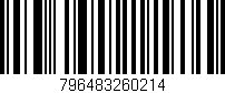 Código de barras (EAN, GTIN, SKU, ISBN): '796483260214'