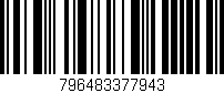 Código de barras (EAN, GTIN, SKU, ISBN): '796483377943'