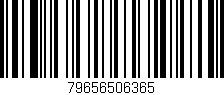 Código de barras (EAN, GTIN, SKU, ISBN): '79656506365'