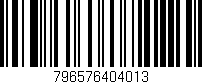 Código de barras (EAN, GTIN, SKU, ISBN): '796576404013'