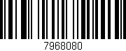 Código de barras (EAN, GTIN, SKU, ISBN): '7968080'