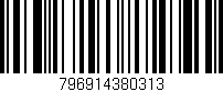 Código de barras (EAN, GTIN, SKU, ISBN): '796914380313'