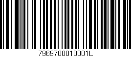 Código de barras (EAN, GTIN, SKU, ISBN): '7969700010001L'