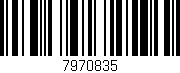 Código de barras (EAN, GTIN, SKU, ISBN): '7970835'