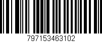 Código de barras (EAN, GTIN, SKU, ISBN): '797153463102'