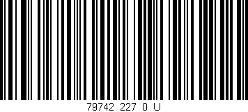 Código de barras (EAN, GTIN, SKU, ISBN): '79742_227_0_U'