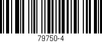 Código de barras (EAN, GTIN, SKU, ISBN): '79750-4'
