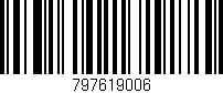 Código de barras (EAN, GTIN, SKU, ISBN): '797619006'