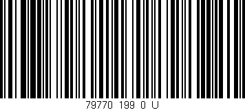 Código de barras (EAN, GTIN, SKU, ISBN): '79770_199_0_U'