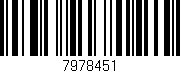 Código de barras (EAN, GTIN, SKU, ISBN): '7978451'