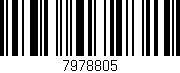 Código de barras (EAN, GTIN, SKU, ISBN): '7978805'