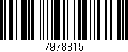 Código de barras (EAN, GTIN, SKU, ISBN): '7978815'