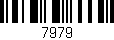 Código de barras (EAN, GTIN, SKU, ISBN): '7979'