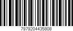 Código de barras (EAN, GTIN, SKU, ISBN): '7979204435808'