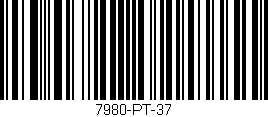 Código de barras (EAN, GTIN, SKU, ISBN): '7980-PT-37'
