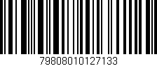 Código de barras (EAN, GTIN, SKU, ISBN): '79808010127133'