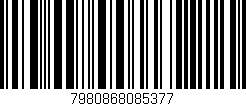 Código de barras (EAN, GTIN, SKU, ISBN): '7980868085377'