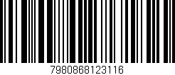 Código de barras (EAN, GTIN, SKU, ISBN): '7980868123116'